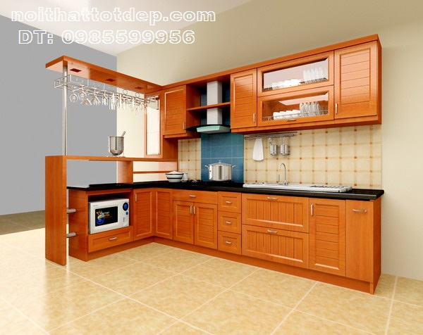 tủ bếp chữ L